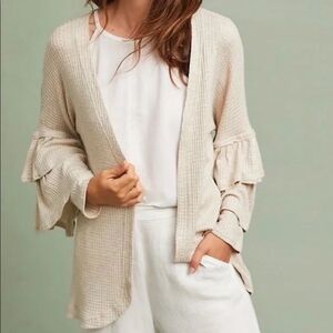 Anthropologie Cream Cardigan